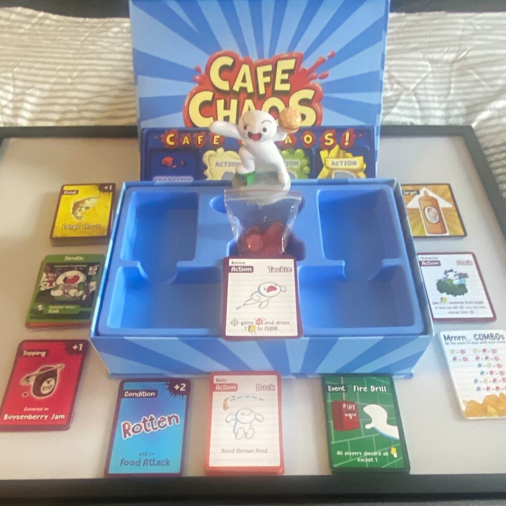 GAME Cafe Chaos Food-Themed Card Game, Complete Game, Ages 9+, 3-6 Players